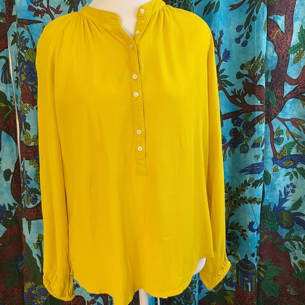 J. Crew Bright Yellow Blouse